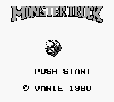 Monster Truck title screen for GameBoy